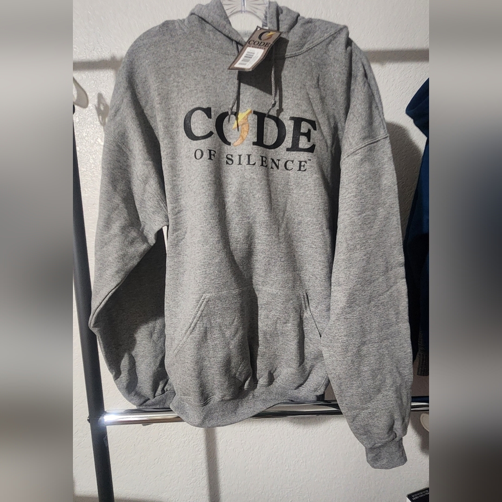 Men's XL- Code of Silence Dialed-in Lifestyle Hoodie in Cloud